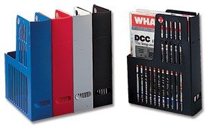 Esselte Collecta Magazine Rack File Durable Polystyrene A4 Blue Ref 24646 [Pack of 10]