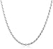 925 Sterling Silver 2mm Rope Chain (sterling-Sterling Silver, 24 Inches) (I-2592)