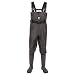 TideWe Bootfoot Chest Wader, 2-Ply Nylon/PVC Waterproof Fishing & Hunting Waders for Men and Women Brown Size 7