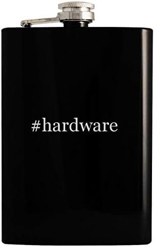 #hardware - 8oz Hashtag Hip Drinking Alcohol Flask, Black