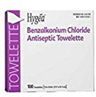 Professional Disposables D35185 Hygea Benzalkonium Chloride Antiseptic Towelettes, 7.0" x 5.0" (Pack of 500)