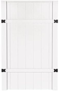 3 1 2 Ft X 6 Ft Windham Walk Through White Vinyl Unassembled Fence Gate Amazon Co Uk Diy Tools