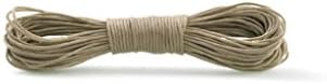 FreshHear Pack of 1 for 10m Waxed Cotton Cord Size 0.5x0.5mm Color Khaki