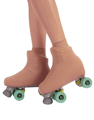 Cover Skates | Skate Boot Covers | Roller Skating Wear Woman and Girl | 70 DEN | Made in Italy (USA: 7/10 = EU: 38/42, Skin) - Thumbnail 2