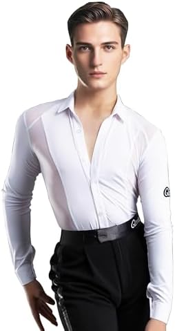 leotard dress shirt Allegra K Leotard Shirt Collared Business Casual Button Down Long Sleeves Bodysuit, Navy Blue / M