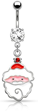 Santa Claus Dangle Navel Ring