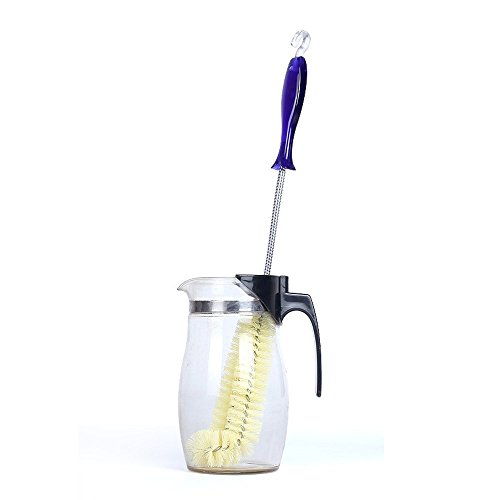 Long Water Bottle Cleaning Brush - Bendable Bristles Design,With Hook and Comfort Handle,Bottle Washing Brush for Baby Milk Bottle,Vase,Decanter,Glass Jugs,juicers,Cleaner Brushes - Thumbnail 5