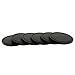 - Stainless Steel Holder with Black Silicone Coaster Set - Bar Drink Cup Holders - 6 Pack