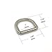 1-Inch Non-Welded D Ring Metal Glide Buckle Slides Adjuster Webbing Belts Buckle,Pack of 10 by DGQ