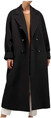 LIVE FOR Women’s Chester Coat, Double Breasted Long Length, Simple, Clean and Elegant