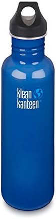 KLEAN KANTEEN Classic 27 oz. Travel Water Bottle w/Loop Cap - BLUE PLANET