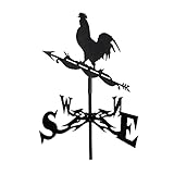 FAKEME Cast Iron Weather Vane Roof Mount Wind