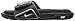 NIKE COMFORT SLIDE 2 MEN's Black/Metallic Silver/White - 11