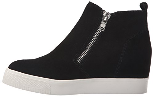 steve madden wedgie black suede