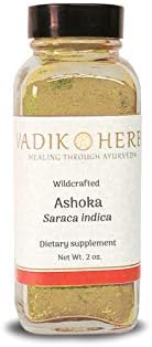Certified Organic Vadik Herbs Ashoka bark (Saraca Indica) Wildcrafted, Harvested in Nature, Safety Tested Powder Travel Pack | Blood Purifier, Balancing for Pitta and Kapha
