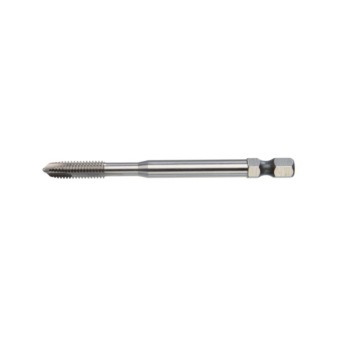 VÖLKEL HexDrive Machine Tap M6 x 1.0 | HSS-E | 1/4 in Hex Shank | DIN 371 Form B | Metric Internal Thread | Through Holes