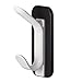 Officemate Magnet Plus Magnetic Double Coat Hook, Black/White (92522)
