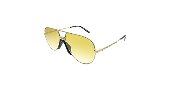 gucci yellow aviators