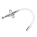 Beauty7 Urethral Sound Hollow Urethral Plug Stainless Steel Tip Cock Ring Silicone Probe Tube Urinary Dilator Urethra Prostate Masturbation Rod