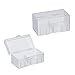 Miraclekoo 9v Battery Storage Cases for 12×9v Batteries, 2 Pack, Clear