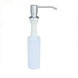 Nihao Stainless Steel Sink Soap Dispenser - Large Capacity 13 OZ Bottle - Easy Installation