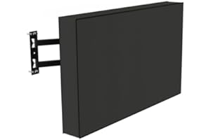 Ageszoe Outdoor TV Cover 50-55 inch Weatherproof, Waterproof for Outside Flat Screen 50 to 55 inch TV, 600D Thick Fabric Screen Protector with Bottom