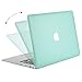MOSISO Plastic Hard Shell Case & Keyboard Cover Skin Only Compatible with MacBook Air 11 inch (Models: A1370 & A1465), Mint Green