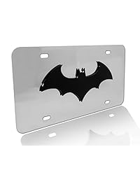 Batman 3d placa de licencia, Plateado y negro