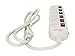 Rosewill 6 Outlet Power Strip with Individual Switches and 6-Feet Cord, RPS-200
