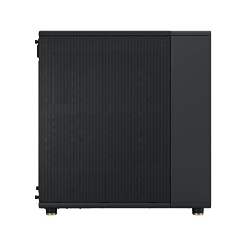 Fractal Design North Charcoal Black - Wood Walnut Front - Mesh Side Panels - Two 140Mm Aspect Pwm Fans Included - Type C Usb - Atx Airflow Mid Tower Pc Gaming Case - View 21