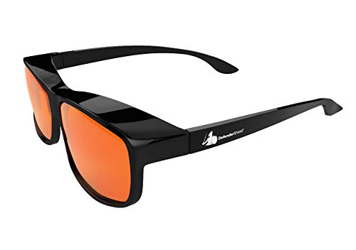 DefenderShield Universal Fitover Blue Light Blocking Glasses for Computer & Mobile Devices (99% Blue Light Blockage)