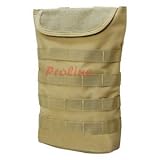 COYOTE Molle Tactical Pals Compact Hydration Carrier Pouch 2 to 2-1/2L Bladder