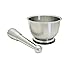 StainlessLUX 75551 Large Stainless Steel Mortar and Pestle Set/Spice Grinder/Molcajete, 18-Ounce/2.25-Cup, Brushed Finish