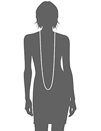 Plata de ley Collar de agua dulce cultivadas una qualitypearl (8,5   9 mm), color blanco, rodiado-plateado, Blanco