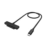 Sabrent USB 3.1 Type C to SSD / 2.5-Inch SATA Hard Drive Adapter [Optimized For SSD, Support UASP SATA III] (EC-HDSS)