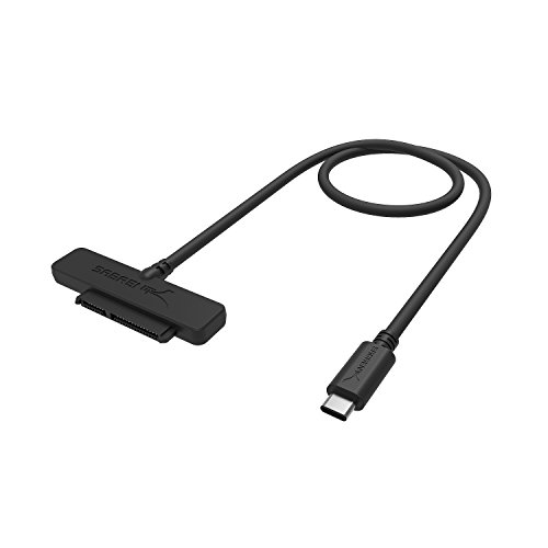 Sabrent USB 3.1 Type C to SSD / 2.5-Inch SATA Hard Drive Adapter [Optimized for SSD, Support UASP SATA III] (EC-HDSS)