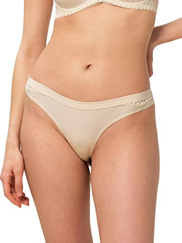 Triumph Womens Aura Spotlight High Leg string, CREAMY DREAM