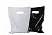 Merchandise Bags 9x12, Plastic Retail Bags: ACME Bag Bros 200 Small Glossy Black & White Plastic Merchandise Bags with Handles 9x12