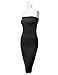 DRESSIS Womens Strapless Midi Bodycon Stretchy Tube Dress