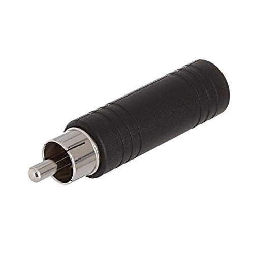DCFun 6.35mm Female Plug To RCA Male Jack Audio Adapter Connector 6-Pack - Thumbnail 2