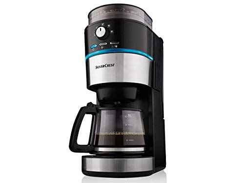 Kaffeemaschine Filterkaffeemaschine Kaffeeautomat LED mit Mahlwerk