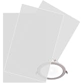 Lighting Diffusion Sticker 3 PCS Sheet 7.8x11.8inches Soften Light Dimming Film Adhesive Diffuser, Thick