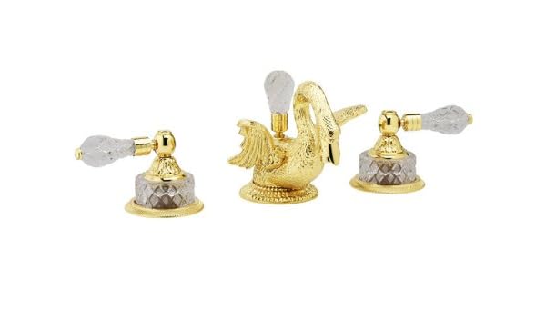 Phylrich K183 003 Polished Brass Swan Double Handle Widespread