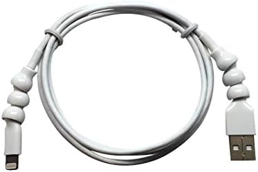 Snakable Apple Certified MFI Lightning to USB Armored Cable - 4' (1.2 Meters) Cloud White