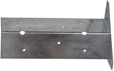 BPC Fixings Galvanised Arris Rail Bracket 8-Piece Set 300 mm Long