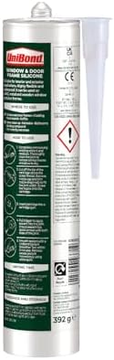 Unibond Premium Outdoor Window and Door Sealant White 392g Cartridge view 2
