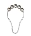 Shower Curtain Ring Hooks - Brushed Nickel