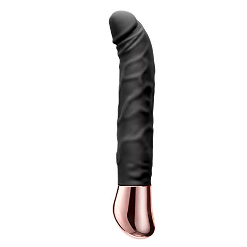 Rechargeable Realistic Dildo Vibrator for Women,G-Spot & Clitoral Stimulation with 10 Vibration Modes Adult Sex Toy for Couples Women (Black)