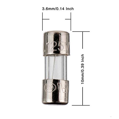 BOJACK Christmas Light fuses 5x20mm 125V 0.5A 1A 2A 3A 4A 5A 8A 10A 15A