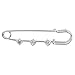 Rhinestone Safety Pins Brooches – Pistha 10 PCS Silver Plated Rhinestone Safety Pins Brooches 2 Inches Catch Scarf or Lapel
